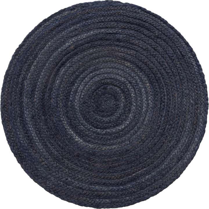 3' 3 x 3' 3 Handmade Braided Jute Round Rug