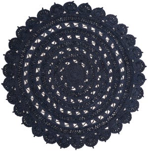 240cm x 240cm Hand Braided Jute Round Rug Image