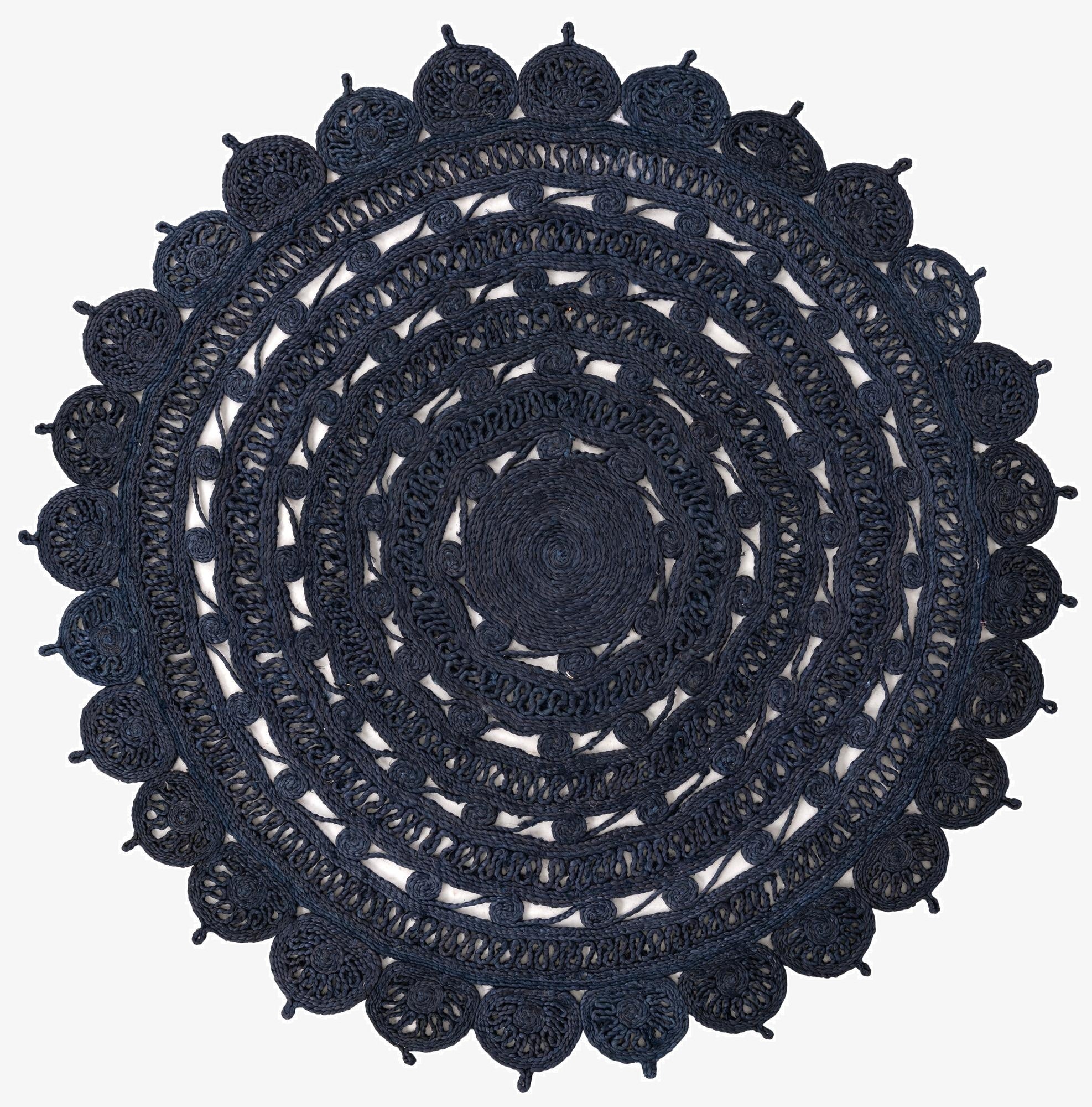 Primary image 6' 1 x 6' 1  Hand Braided Jute Round Rug
