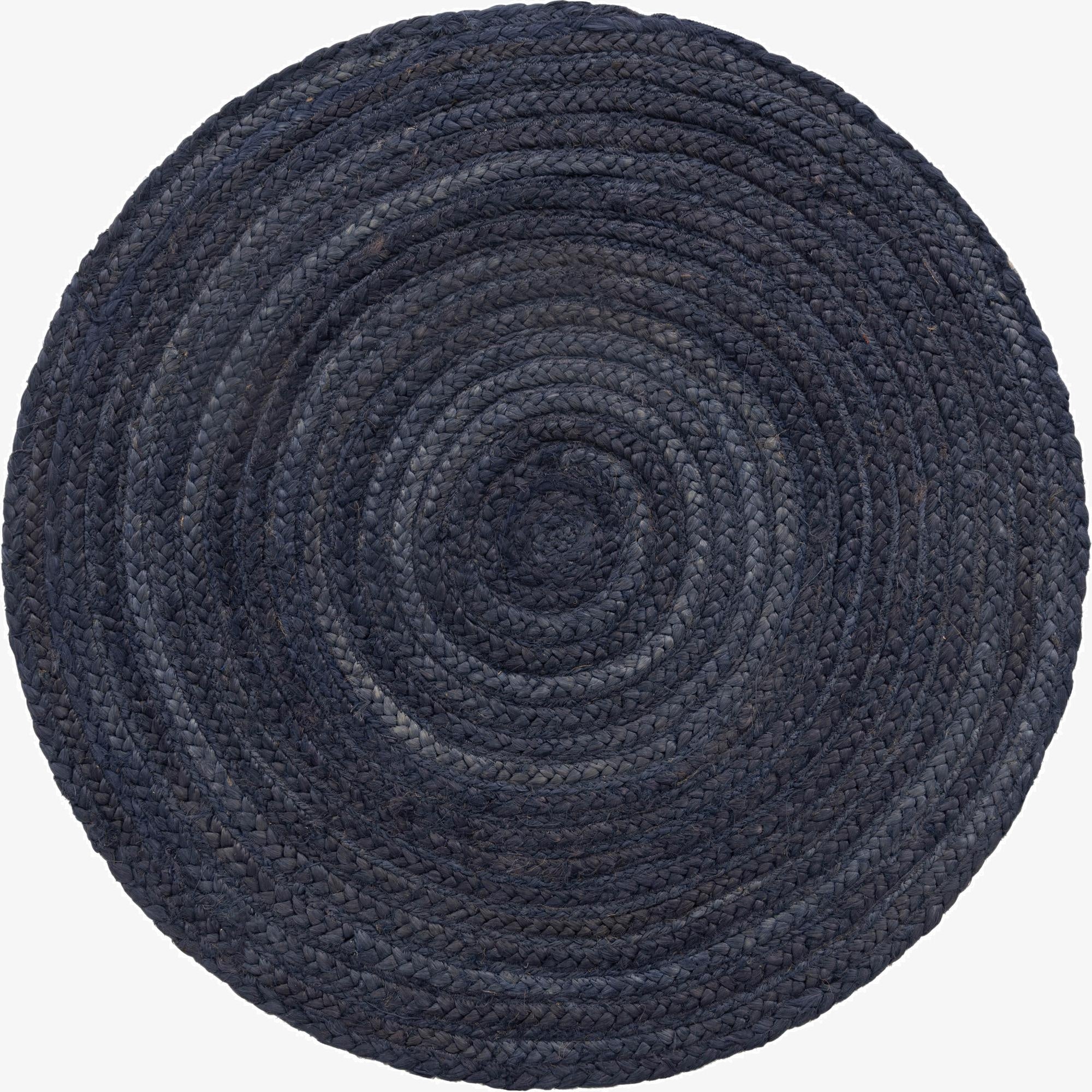 3' 3 x 3' 3  Hand Braided Jute Round Rug