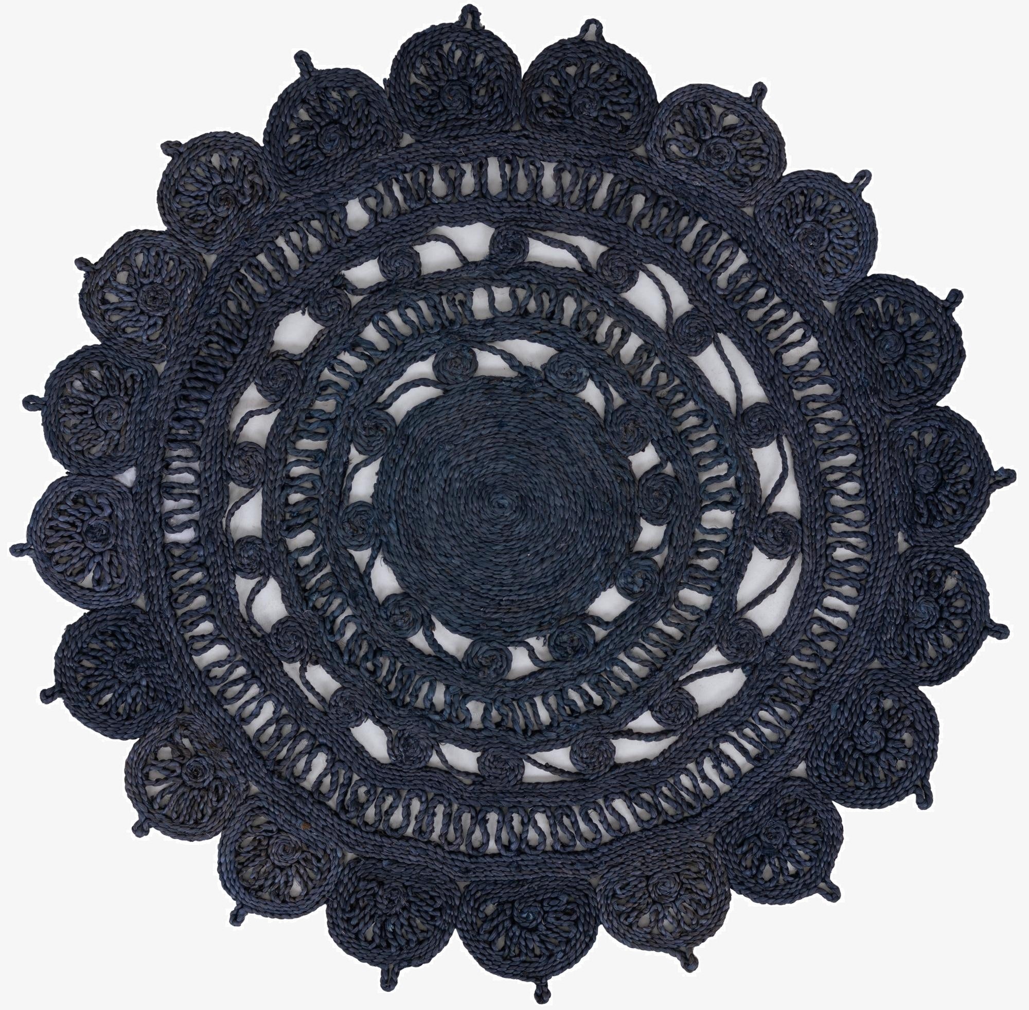 Primary image 4' 1 x 4' 1  Hand Braided Jute Round Rug