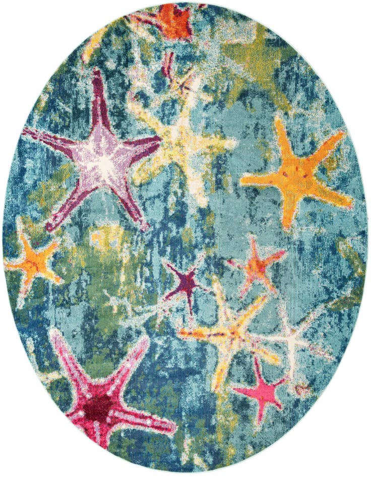 Detail image of 10' x 10' Washable Capri Round Rug