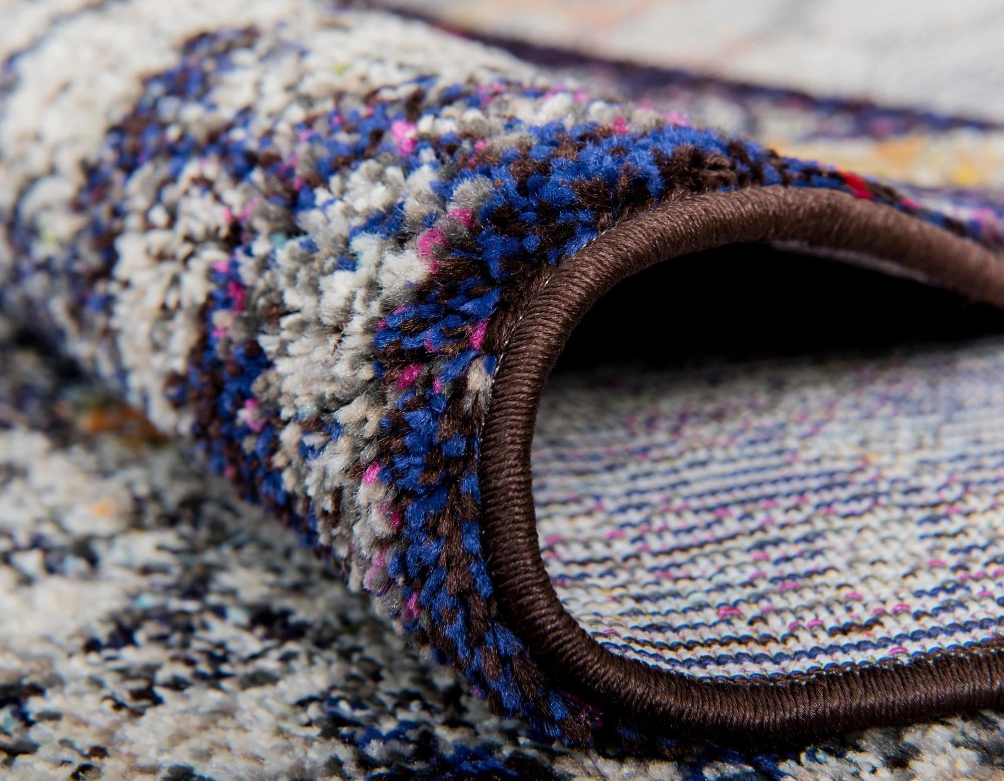 4' x 4' Washable Carnevale Round Rug