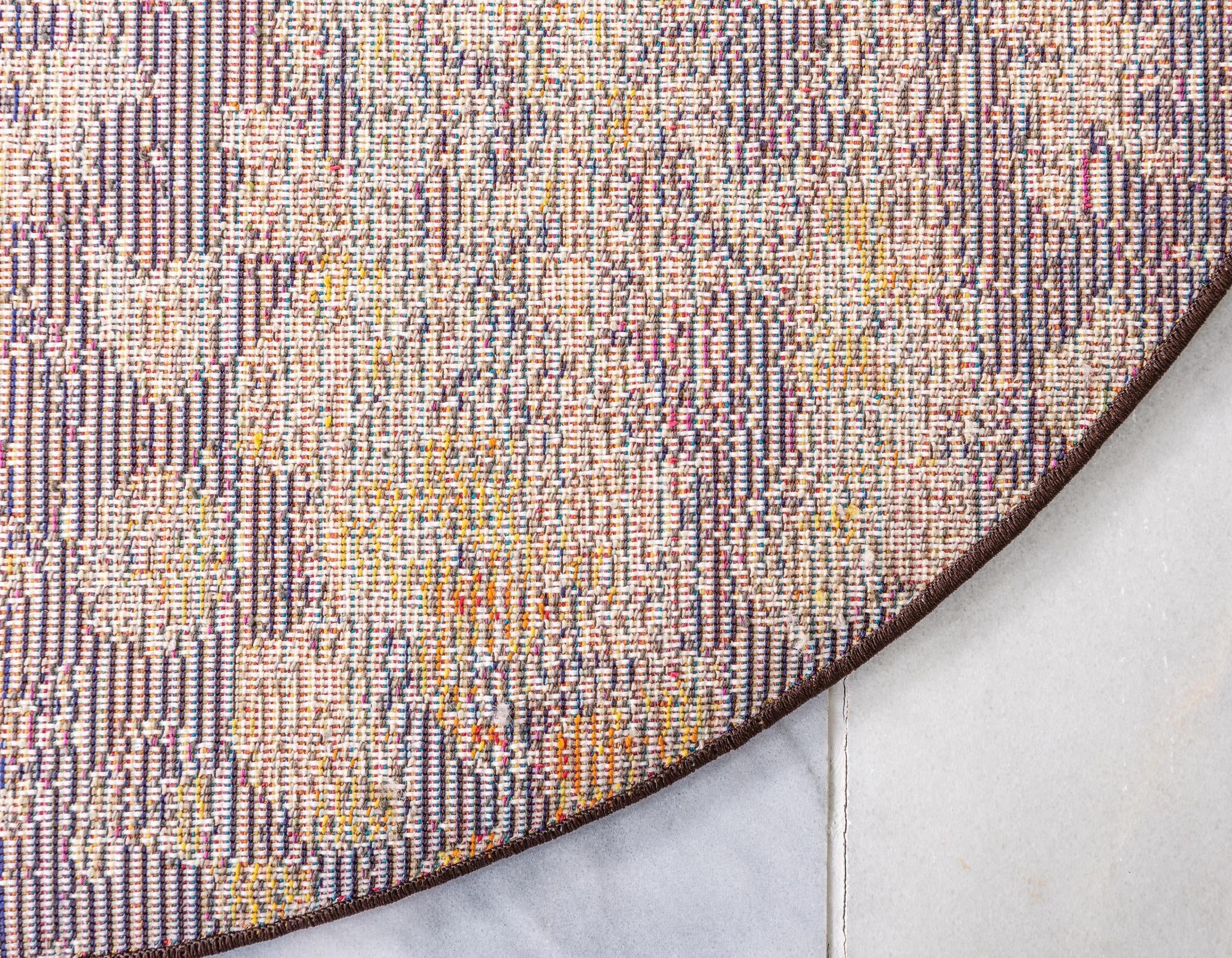 4' x 4' Washable Carnevale Round Rug