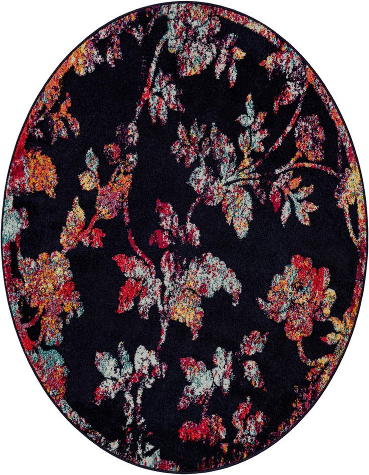 Detail image of 5' 3 x 5' 3 Carrington Round Rug