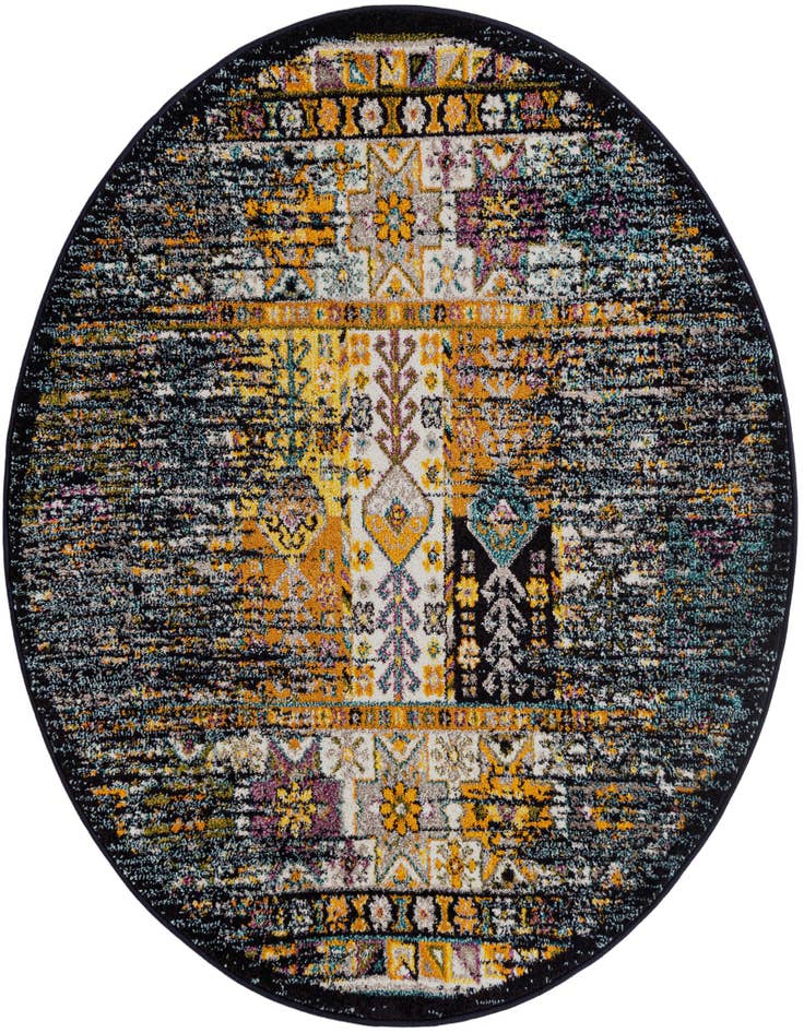 Detail image of 5' 3 x 5' 3 Carrington Round Rug