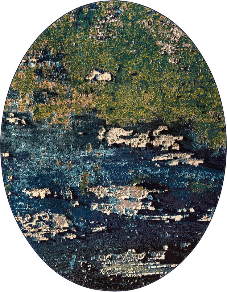 Detail image of 8' x 8' Washable Casablanca Round Rug