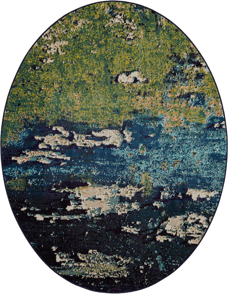 Detail image of 6' x 6' Washable Casablanca Round Rug