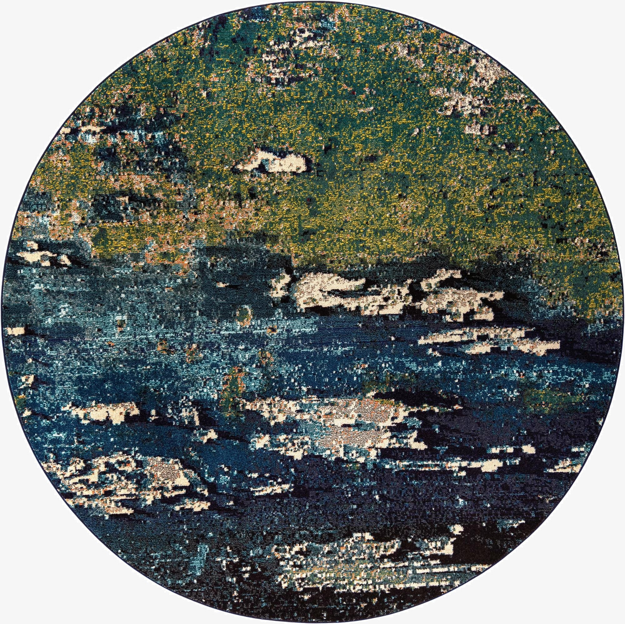 8' x 8'  Washable Casablanca Round Rug