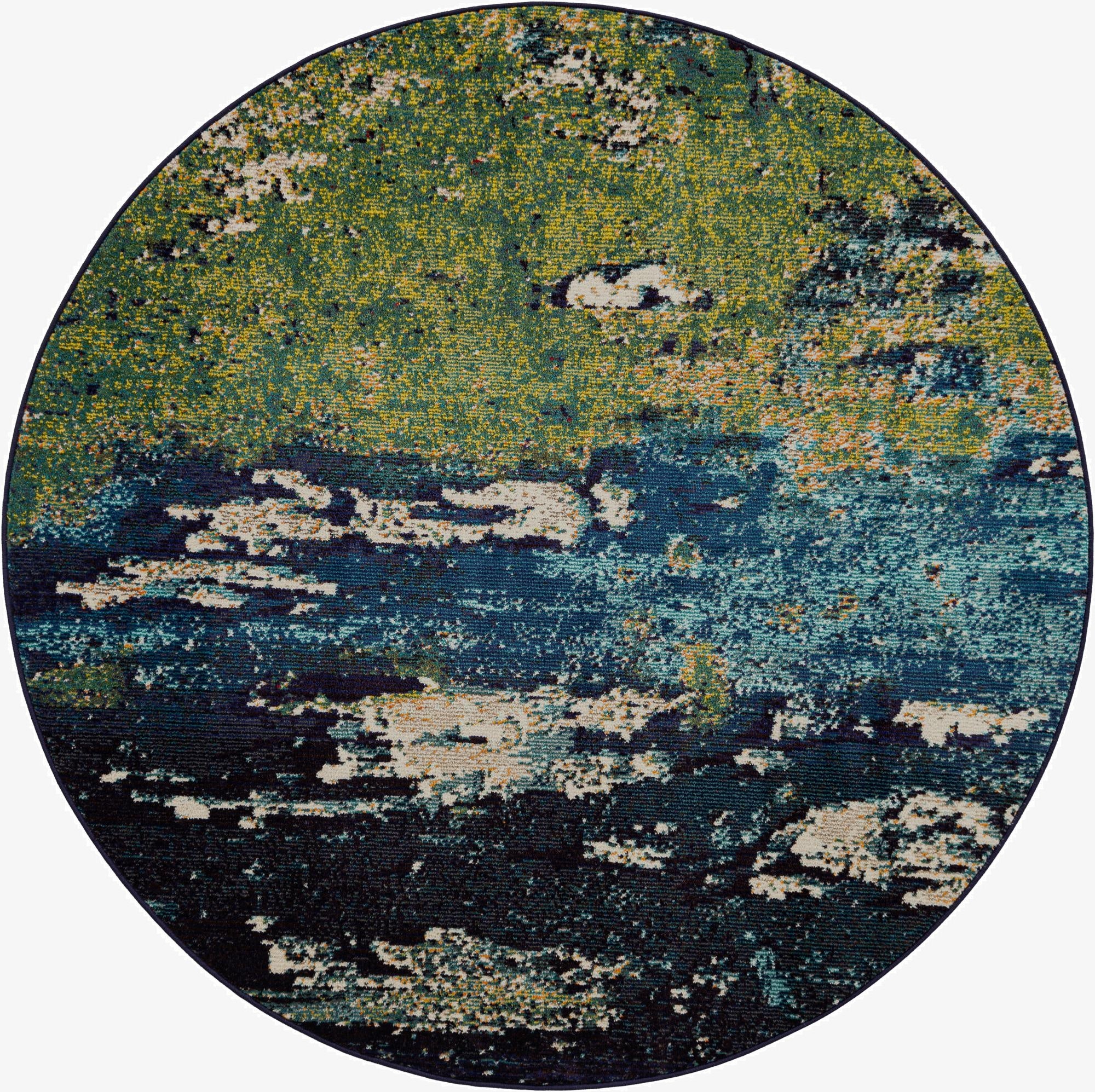 6' x 6'  Washable Casablanca Round Rug