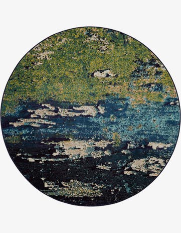 6' x 6' Washable Casablanca Round Rug