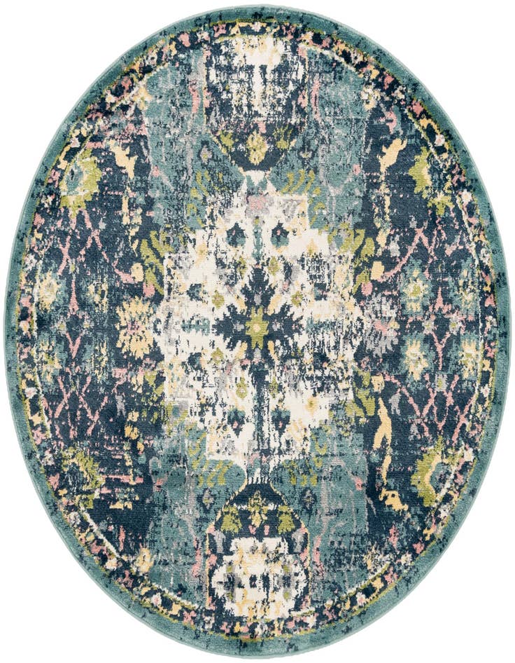 Detail image of 5' x 5' Charleston Round Rug