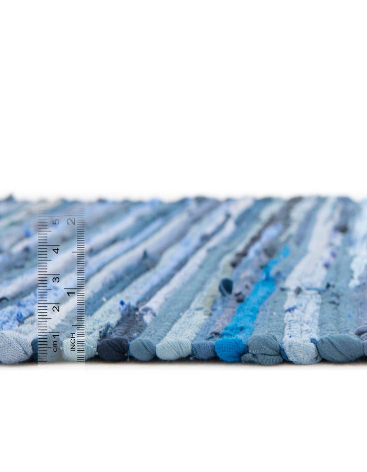 Detail image of 3' 3 x 3' 3 Chindi Cotton Round Rug