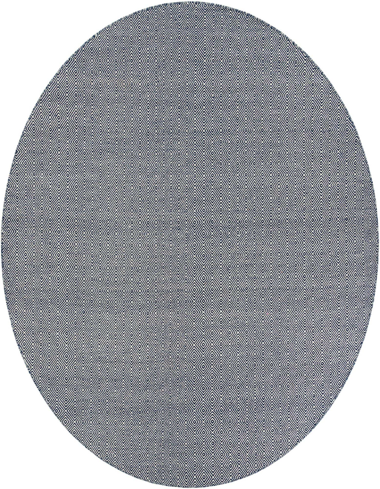 10' x 10' Hand Woven Geo Trellis Flatweave Round Rug