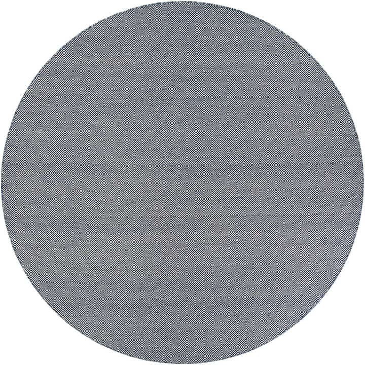 10' x 10' Hand Woven Geo Trellis Flatweave Round Rug