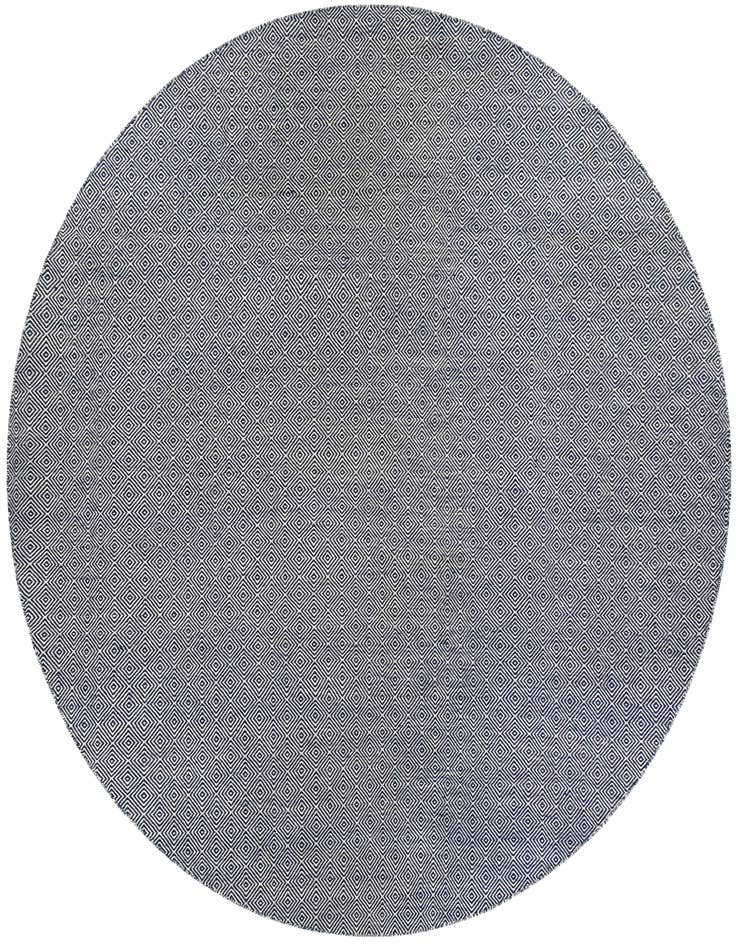 Detail image of 12' x 12' Hand Woven Geo Trellis Flatweave Round Rug