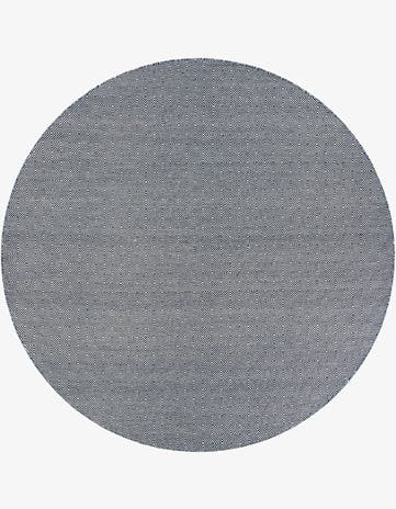 10' x 10' Hand Woven Geo Trellis Flatweave Round Rug