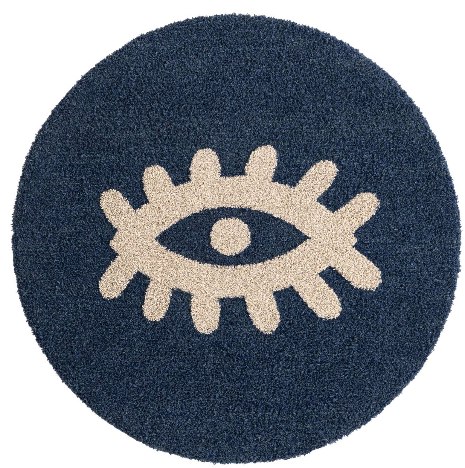 8' x 8' Handtufted Wool Round Rug