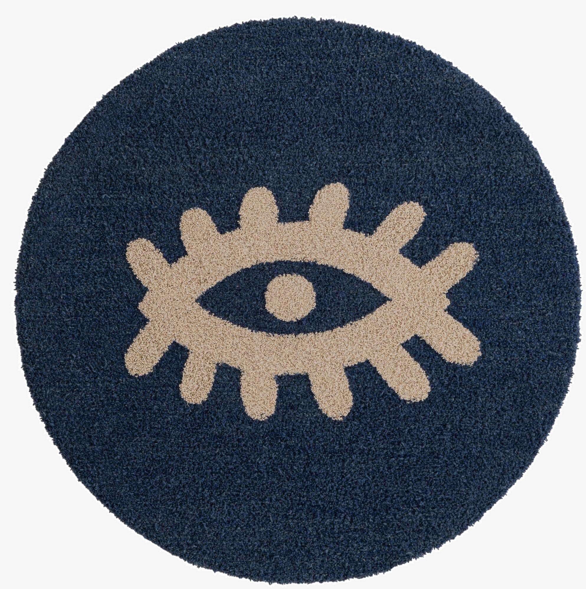 5' 1 x 5' 1 Handtufted Wool Round Rug