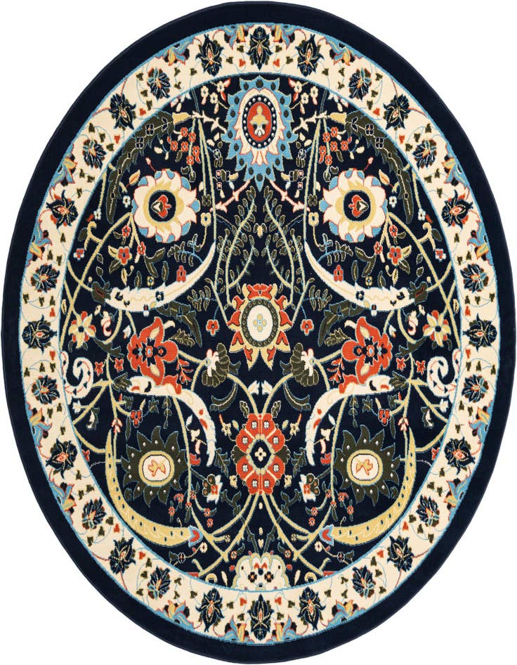 Detail image of 7' 10 x 7' 10 Isfahan Design Round Rug