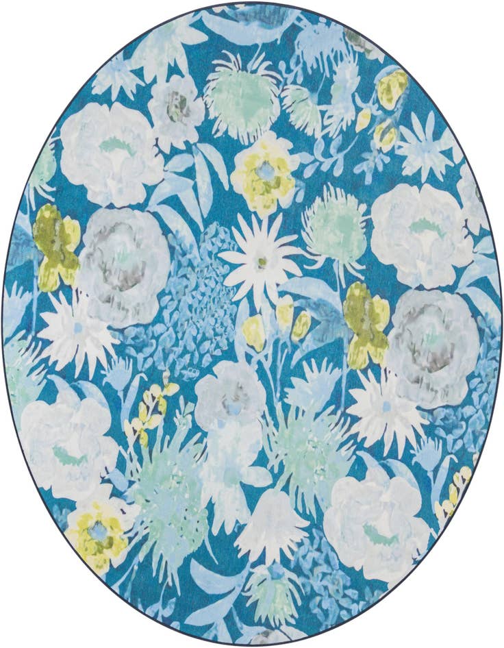 Detail image of 7' 10 x 7' 10 Easy-Clean Jill Zarin Caribbean Indoor / Outdoor Round Rug