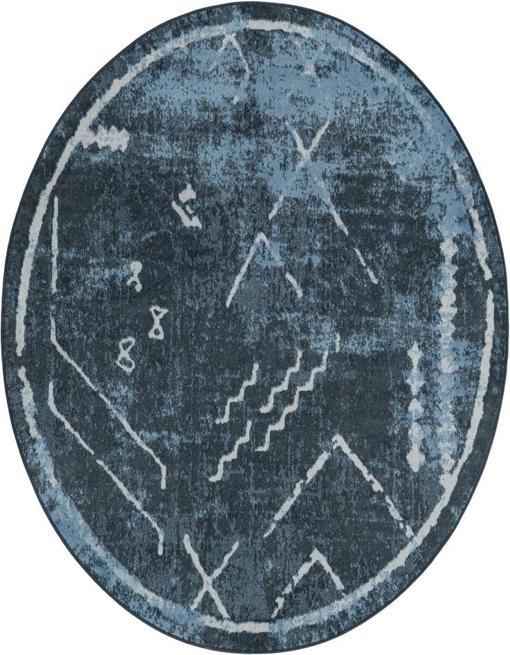 Detail image of 5' 3 x 5' 3 Kamala Washable Round Rug