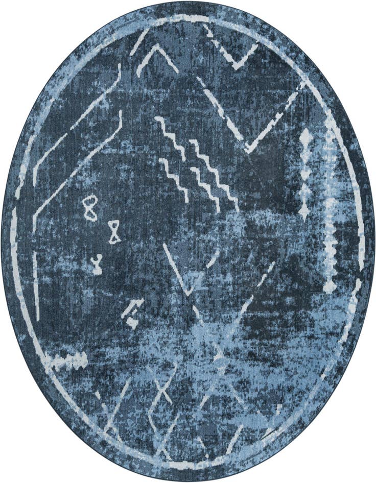 Detail image of 7' 10 x 7' 10 Kamala Washable Round Rug