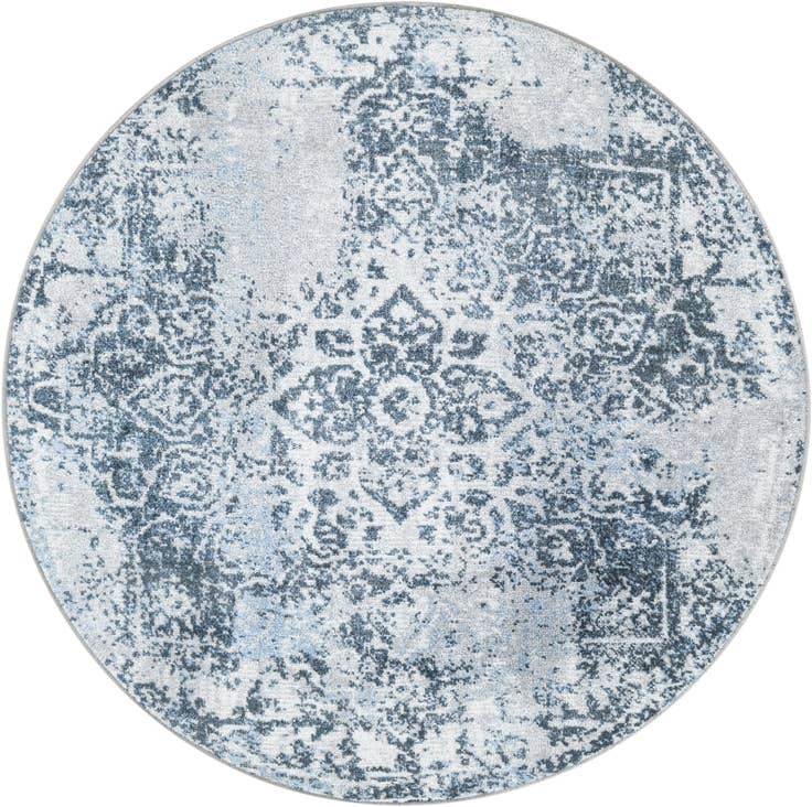 Detail image of 3' 3 x 3' 3 Kamala Washable Round Rug