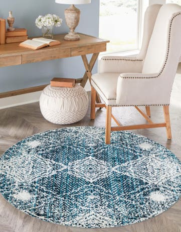 3' 3 x 3' 3 Kamala Washable Round Rug