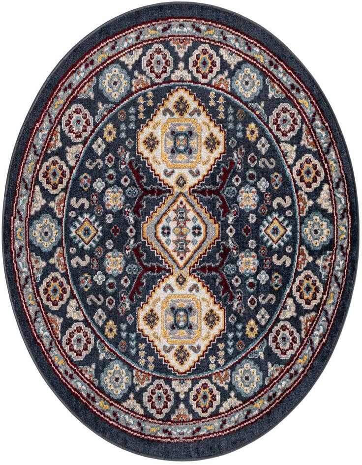 Detail image of 3' 3 x 3' 3 Kamala Washable Round Rug
