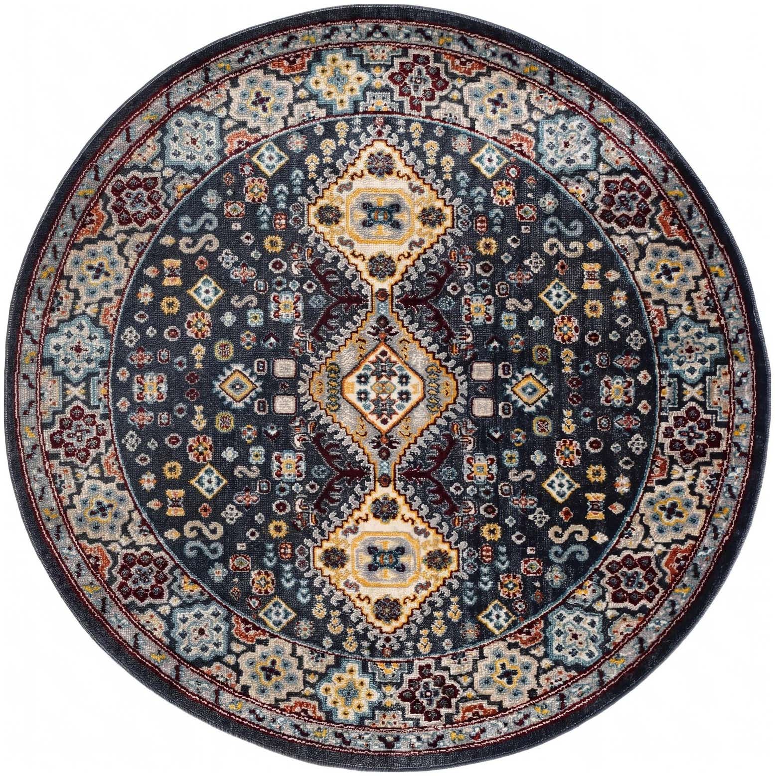 5' 3 x 5' 3 Kamala Washable Round Rug