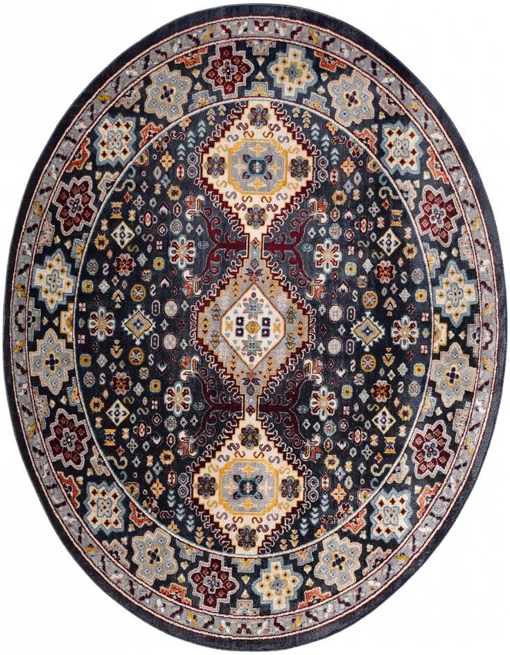 Detail image of 7' 10 x 7' 10 Kamala Washable Round Rug