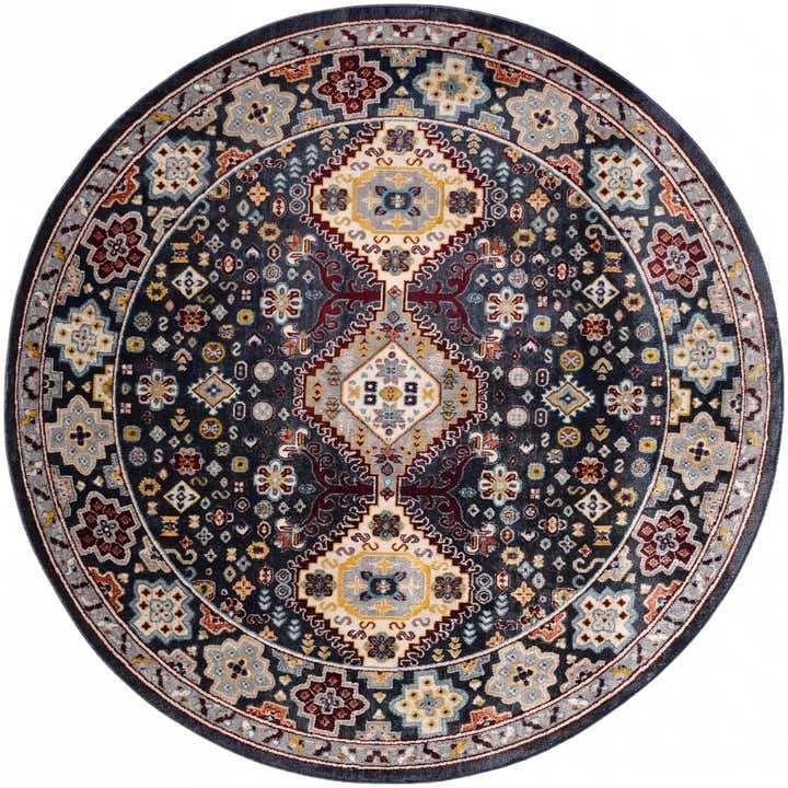 7' 10 x 7' 10 Kamala Washable Round Rug