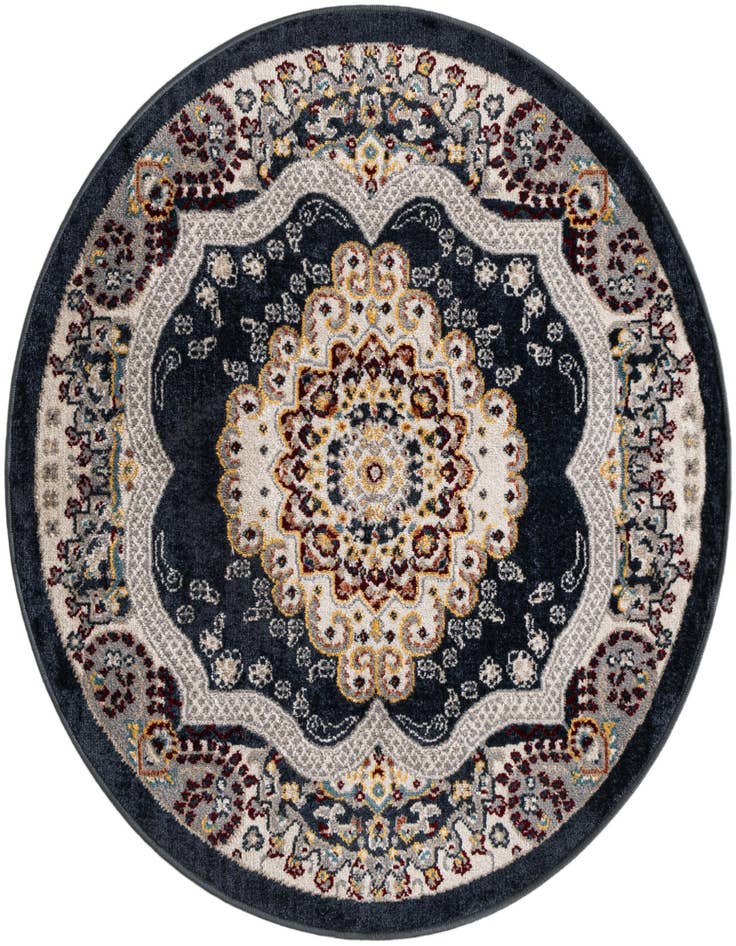 Detail image of 3' 3 x 3' 3 Kamala Washable Round Rug