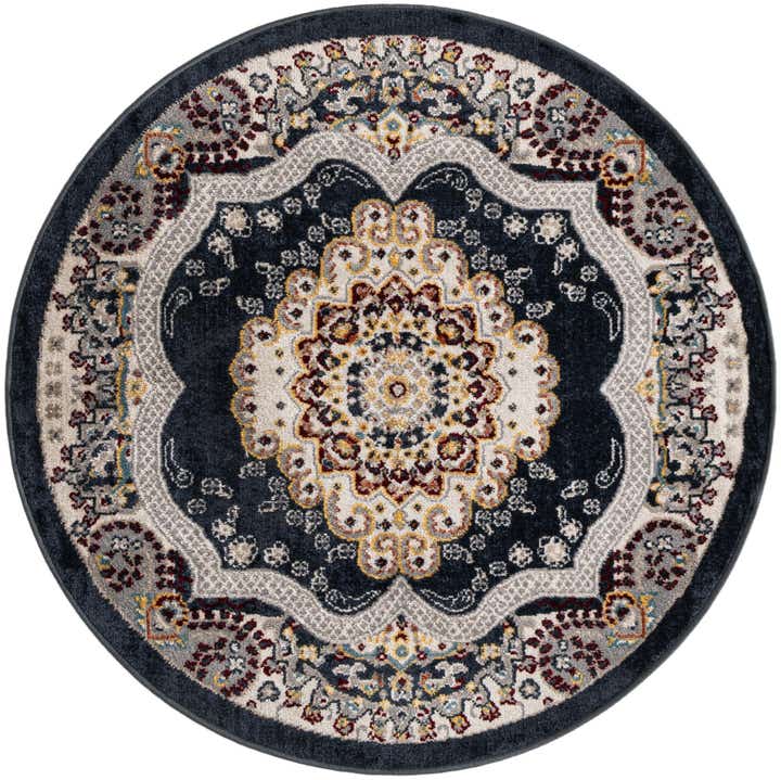 100cm x 100cm Kamala Washable Tapis Rond