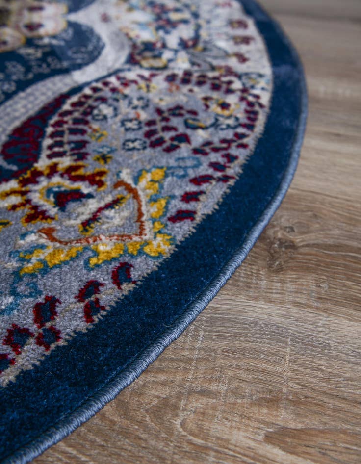 Detail image of 5' 3 x 5' 3 Kamala Washable Round Rug
