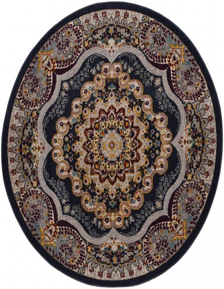 Detail image of 5' 3 x 5' 3 Kamala Washable Round Rug