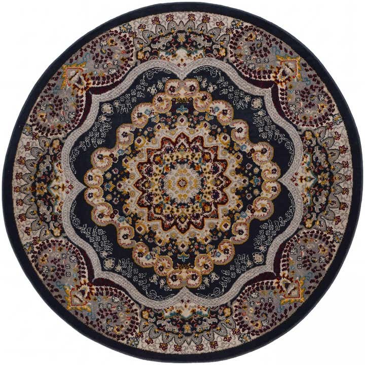 5' 3 x 5' 3 Kamala Washable Round Rug