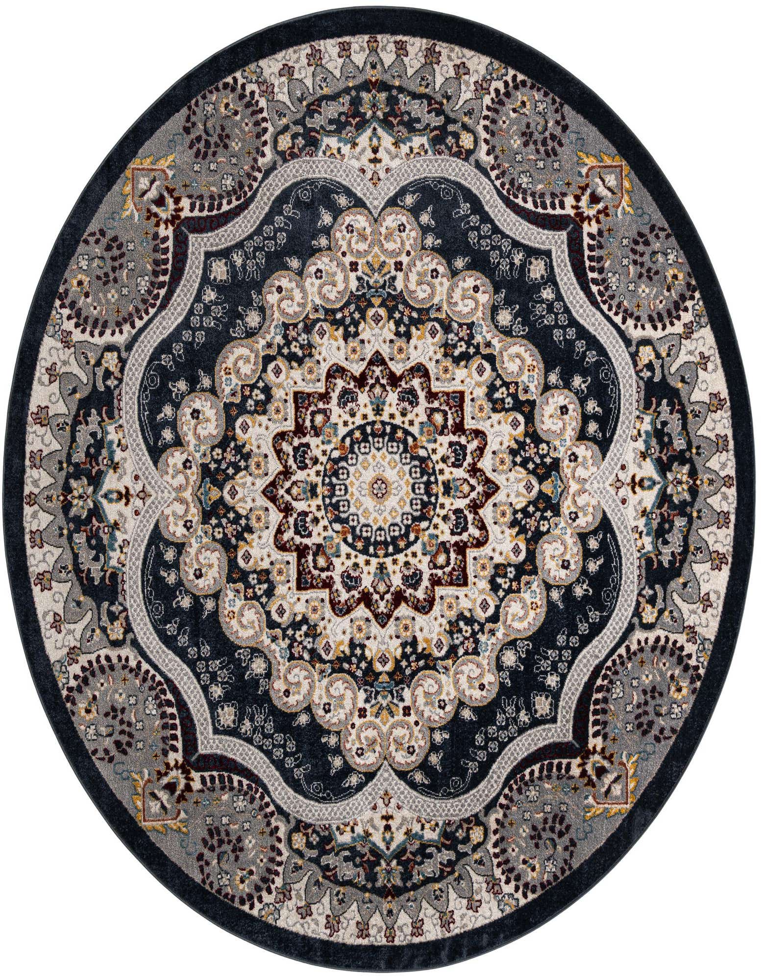 7' 10 x 7' 10 Kamala Washable Round Rug