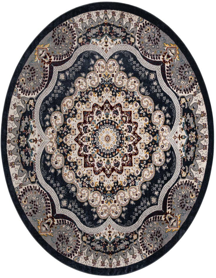 Detail image of 7' 10 x 7' 10 Kamala Washable Round Rug