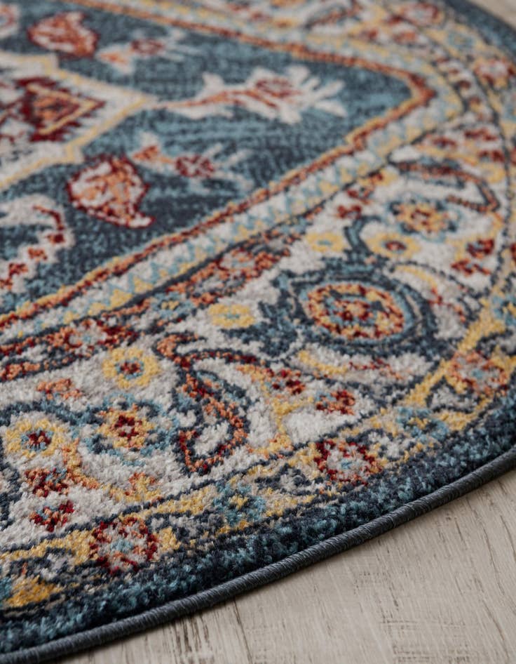 Detail image of 7' 10 x 7' 10 Kamala Washable Round Rug
