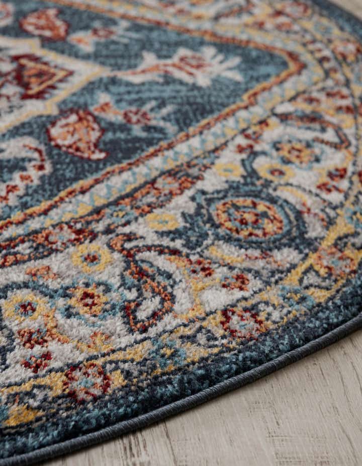 240cm x 240cm Kamala Washable Tapis Rond