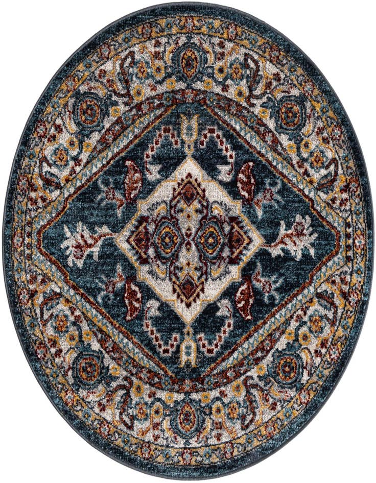 Detail image of 3' 3 x 3' 3 Kamala Washable Round Rug