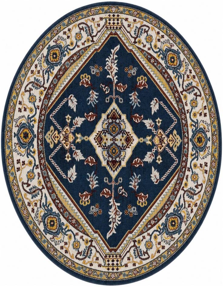 Detail image of 5' 3 x 5' 3 Kamala Washable Round Rug
