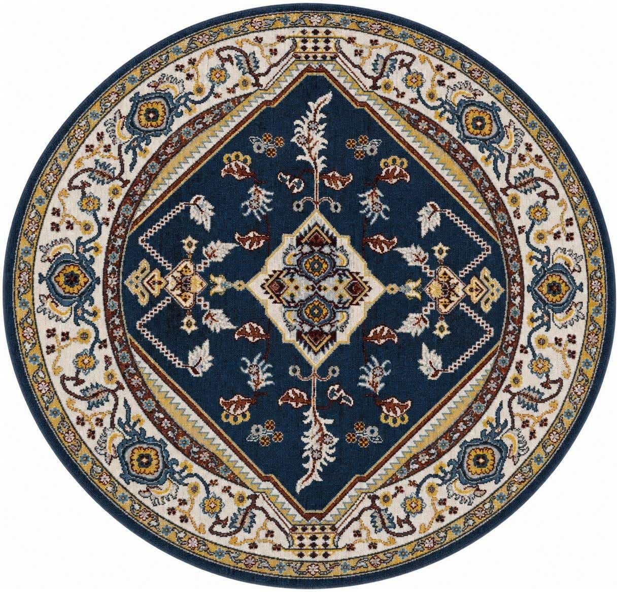 5' 3 x 5' 3 Kamala Washable Round Rug