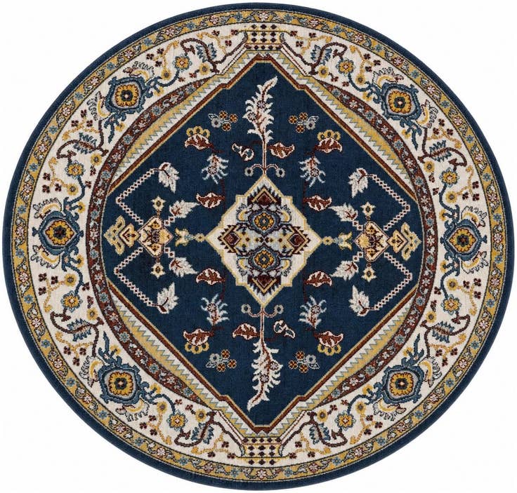 Detail image of 5' 3 x 5' 3 Kamala Washable Round Rug