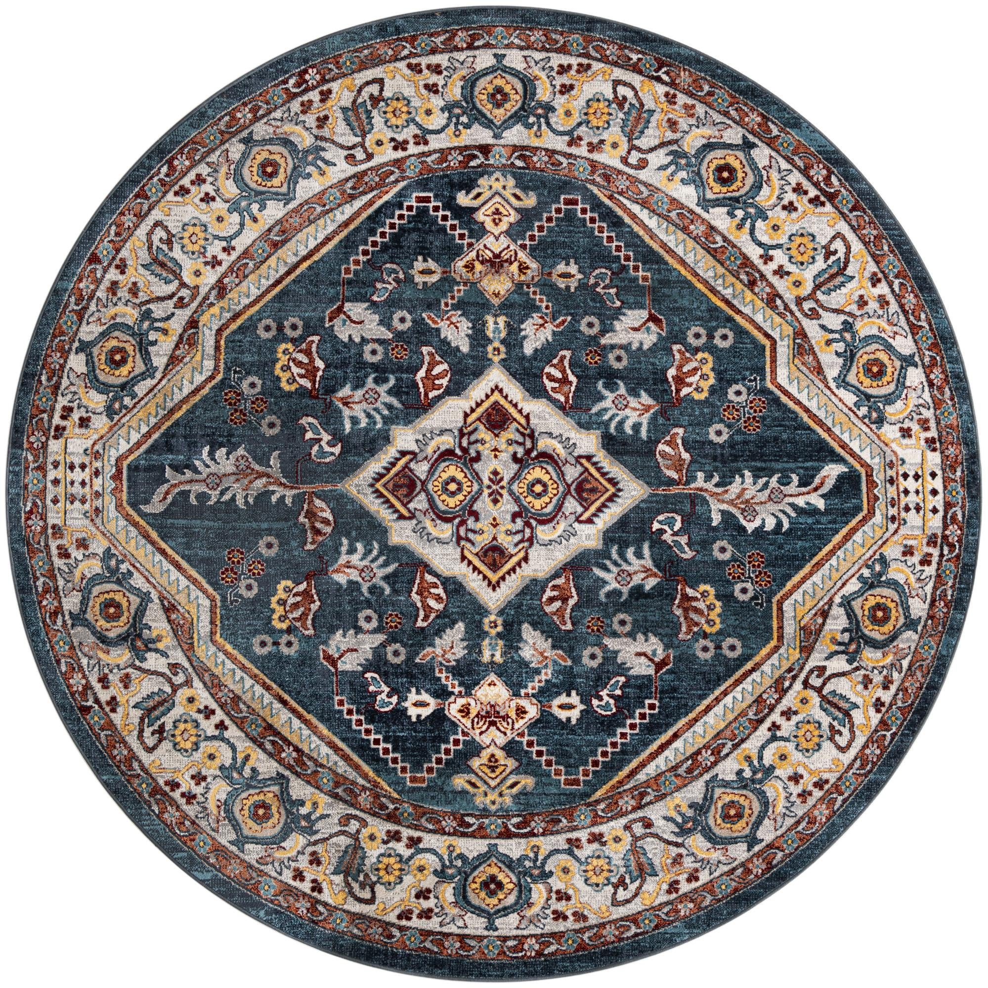 7' 10 x 7' 10 Kamala Washable Round Rug