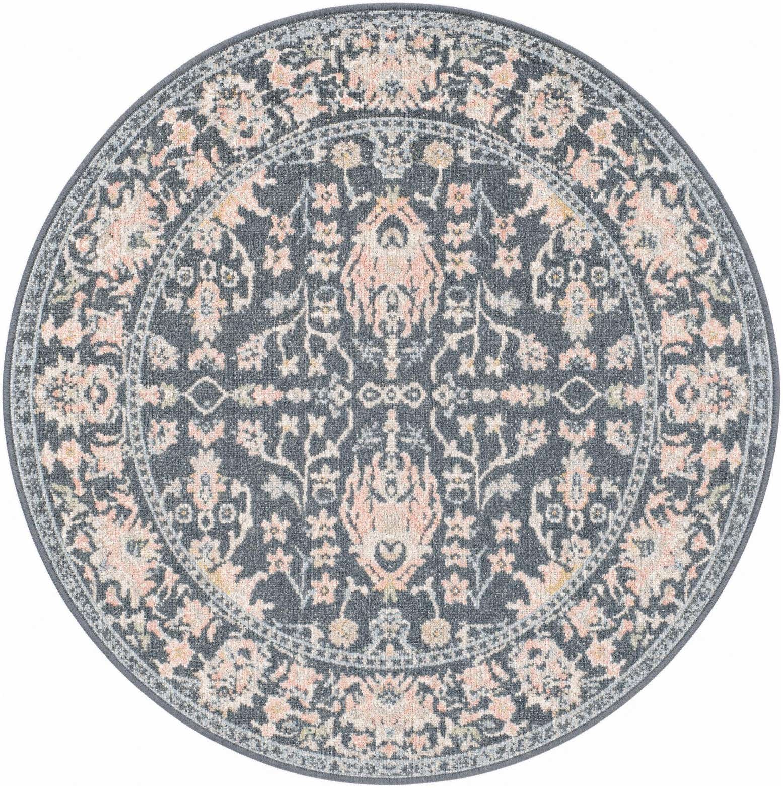 3' 3 x 3' 3 Kamala Washable Round Rug