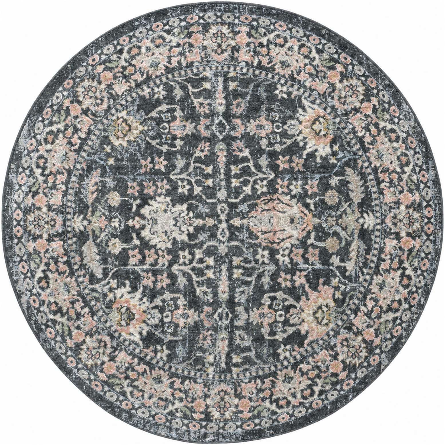 5' 3 x 5' 3 Kamala Washable Round Rug