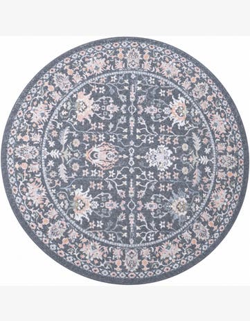 7' 10 x 7' 10 Kamala Washable Round Rug